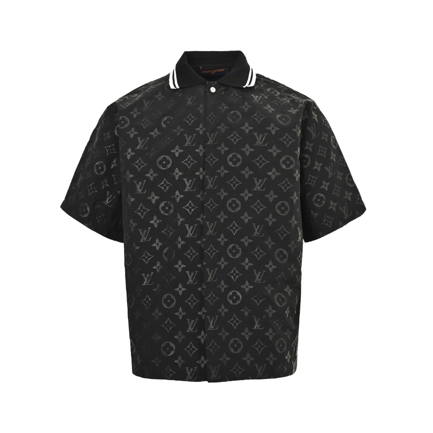 Louis Vuitton/Louis Vuitton 25ss old flower ripple jacquard suit short-sleeved shirt